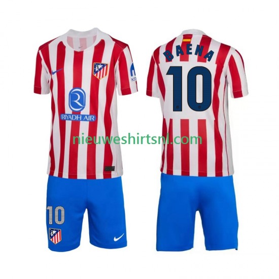 Atlético Madrid Kind Shirt met Bedrukking Alex Baena 10 Thuis 2025-2026 Korte Mouw