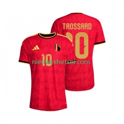 België Heren Shirt met Bedrukking Leandro Trossard 10 Thuis WK 2026 Korte Mouw