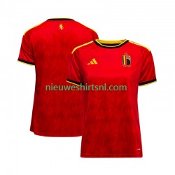 België Dames Shirt met Bedrukking Thuis WK 2026 Korte Mouw