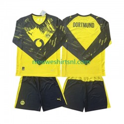 Borussia Dortmund Kind Shirt met Bedrukking Thuis 2025-2026 Lange Mouw