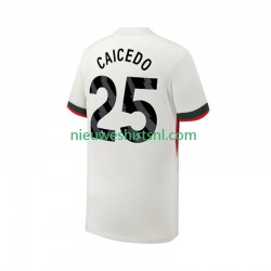 Chelsea Heren Shirt met Bedrukking Moises Caicedo 25 Uit 2025-2026 Korte Mouw