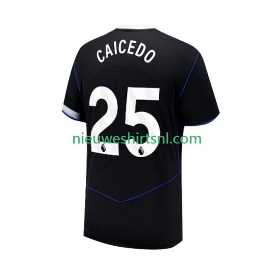 Chelsea Heren Shirt met Bedrukking Moises Caicedo 25 Derde 2025-2026 Korte Mouw