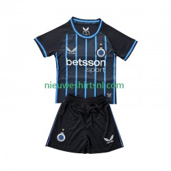 Club Brugge Kind Shirt met Bedrukking Thuis 2025-2026 Korte Mouw
