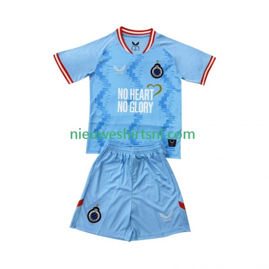 Club Brugge Kind Shirt met Bedrukking Derde 2025-2026 Korte Mouw