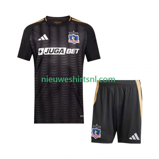 Colo-Colo Kind Shirt met Bedrukking Uit 2025-2026 Korte Mouw