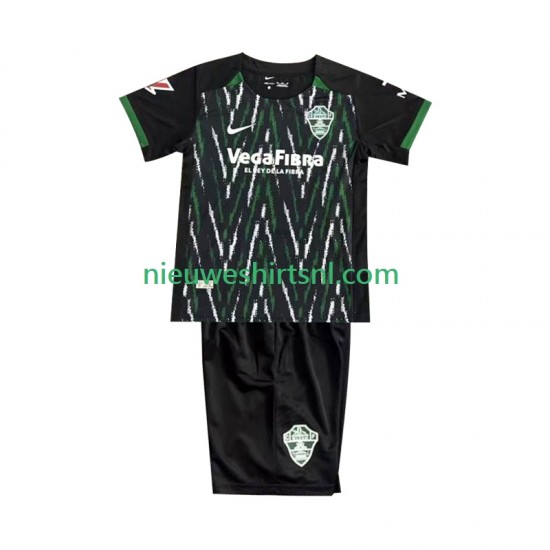 Kind Shirt met Bedrukking Elche CF Uit 2025-2026 Korte Mouw