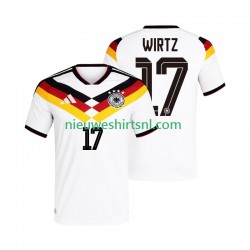 Duitsland Heren Shirt met Bedrukking Florian Wirtz 17 Thuis WK 2026 Korte Mouw