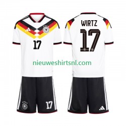 Duitsland Kind Shirt met Bedrukking Florian Wirtz 17 Thuis WK 2026 Korte Mouw