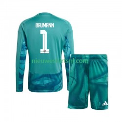 Duitsland Kind Shirt met Bedrukking Doelman Oliver Baumann 1 Thuis WK 2026 Lange Mouw