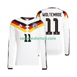 Duitsland Heren Shirt met Bedrukking Woltemade 11 Thuis WK 2026 Lange Mouw