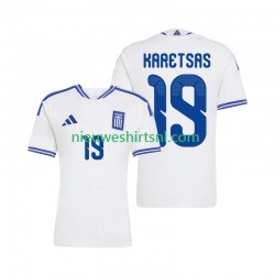 Griekenland Heren Shirt met Bedrukking Konstantinos Karetsas 19 Thuis 2026 Korte Mouw