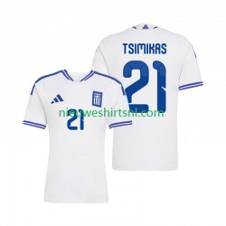 Griekenland Heren Shirt met Bedrukking Konstantinos Tsimikas 21 Thuis 2026 Korte Mouw