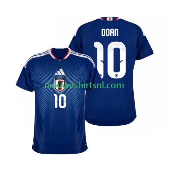 Japan Heren Shirt met Bedrukking Ritsu Doan 10 Thuis WK 2026 Korte Mouw
