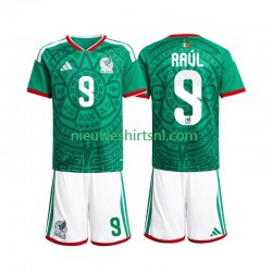 Mexico Kind Shirt met Bedrukking Raul Jimenez 9 Thuis WK 2026 Korte Mouw