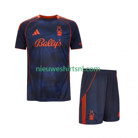 Nottingham Forest Kind Shirt met Bedrukking Derde 2025-2026 Korte Mouw