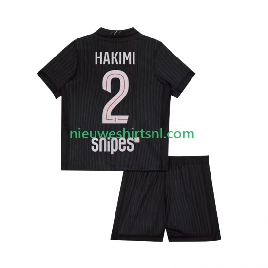 Paris Saint-Germain Kind Shirt met Bedrukking Achraf Hakimi 2 Vierde 2025-2026 Korte Mouw
