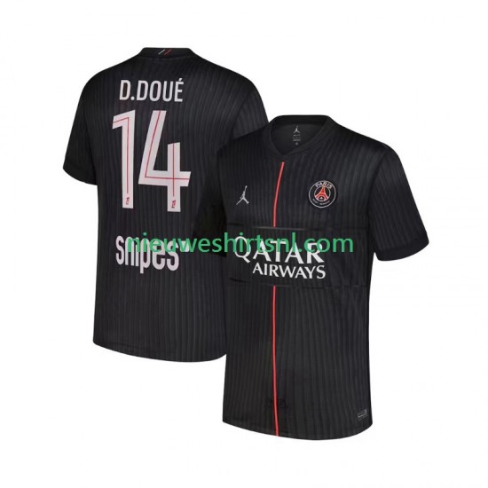 Paris Saint-Germain Heren Shirt met Bedrukking Desire Doue 14 Vierde 2025-2026 Korte Mouw