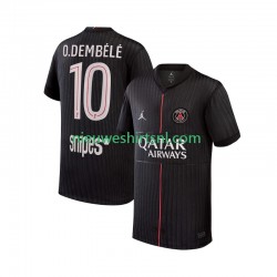 Paris Saint-Germain Heren Shirt met Bedrukking Ousmane Dembele 10 Vierde 2025-2026 Korte Mouw