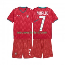 Portugal Kind Shirt met Bedrukking Cristiano Ronaldo 7 Thuis WK 2026 Korte Mouw
