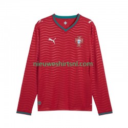 Portugal Heren Shirt met Bedrukking Thuis WK 2026 Lange Mouw