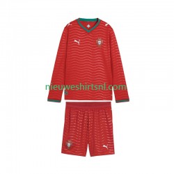 Portugal Kind Shirt met Bedrukking Thuis WK 2026 Lange Mouw