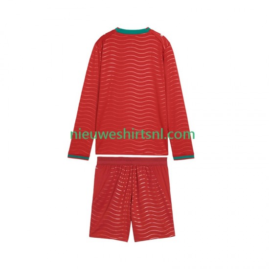 Portugal Kind Shirt met Bedrukking Thuis WK 2026 Lange Mouw