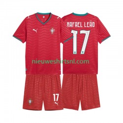 Portugal Kind Shirt met Bedrukking Rafael Leao 17 Thuis WK 2026 Korte Mouw