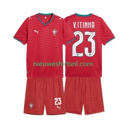 Portugal Kind Shirt met Bedrukking Vitinha 23 Thuis WK 2026 Korte Mouw