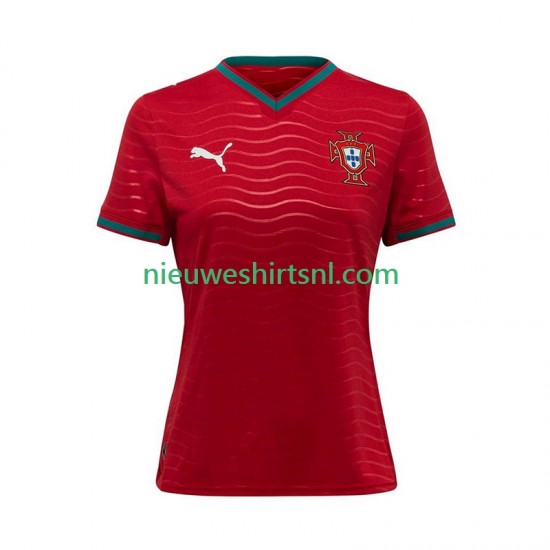 Portugal Dames Shirt met Bedrukking Thuis WK 2026 Korte Mouw