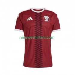 Qatar Heren Shirt met Bedrukking Thuis WK 2026 Korte Mouw