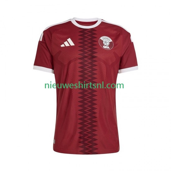 Qatar Heren Shirt met Bedrukking Thuis WK 2026 Korte Mouw
