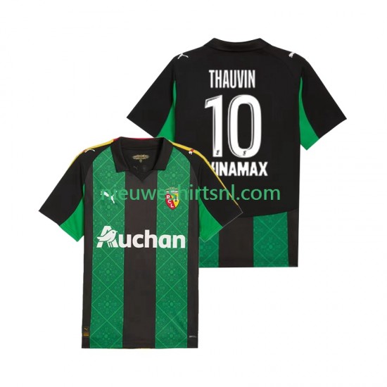 RC Lens Heren Shirt met Bedrukking Florian Thauvin 10 Uit 2025-2026 Korte Mouw