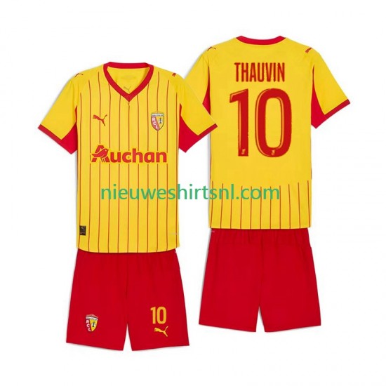 RC Lens Kind Shirt met Bedrukking Florian Thauvin 10 Thuis 2025-2026 Korte Mouw