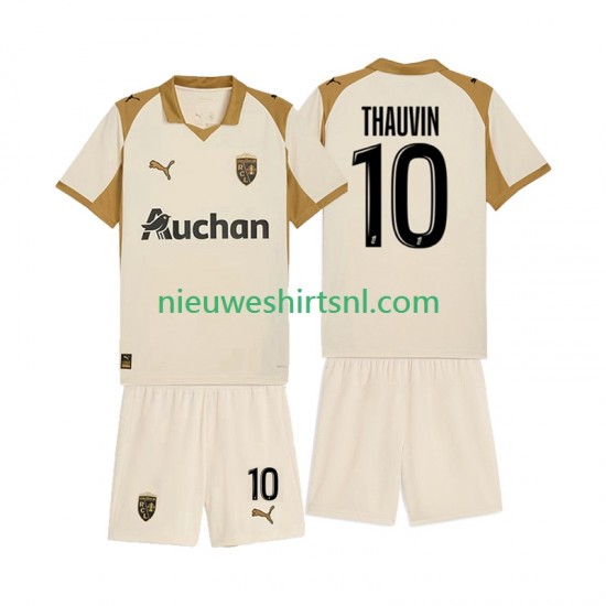 RC Lens Kind Shirt met Bedrukking Florian Thauvin 10 Derde 2025-2026 Korte Mouw