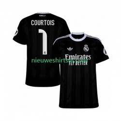Real Madrid Heren Shirt met Bedrukking Doelman Thibaut Courtois 1 Derde 2025-2026 Korte Mouw