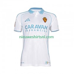 Real Zaragoza Heren Shirt met Bedrukking Thuis 2025-2026 Korte Mouw