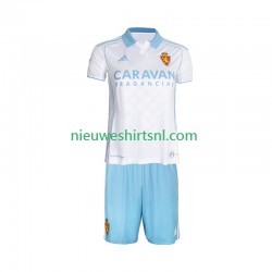 Real Zaragoza Kind Shirt met Bedrukking Thuis 2025-2026 Korte Mouw