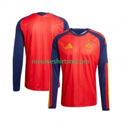 Spanje Heren Shirt met Bedrukking Thuis WK 2026 Lange Mouw