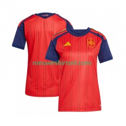 Spanje Dames Shirt met Bedrukking Thuis WK 2026 Korte Mouw
