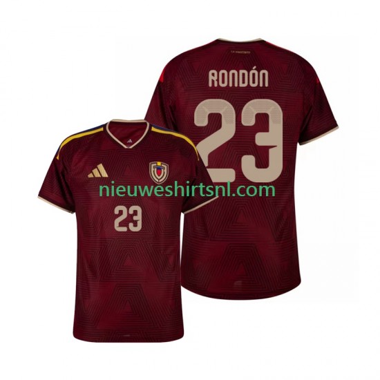 Venezuela Heren Shirt met Bedrukking Salomon Rondon 23 Thuis 2026 Korte Mouw