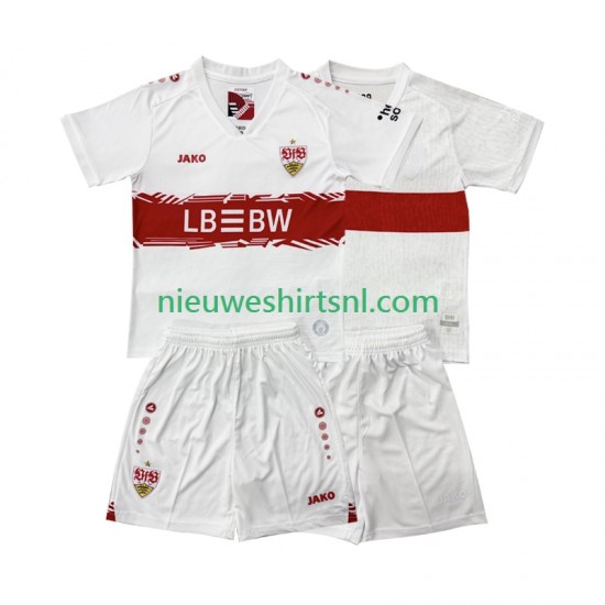 VfB Stuttgart Kind Shirt met Bedrukking Thuis 2025-2026 Korte Mouw