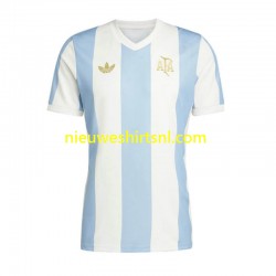 Argentinië Heren Shirt met Bedrukking 50 Anniversary Thuis Korte Mouw
