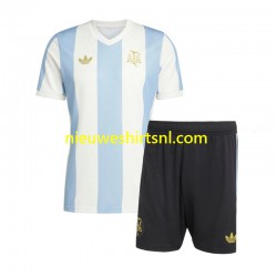 Argentinië Kind Shirt met Bedrukking 50 Anniversary Thuis Korte Mouw