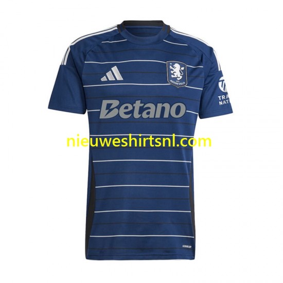 Aston Villa Heren Shirt met Bedrukking Derde 2024-2025 Korte Mouw