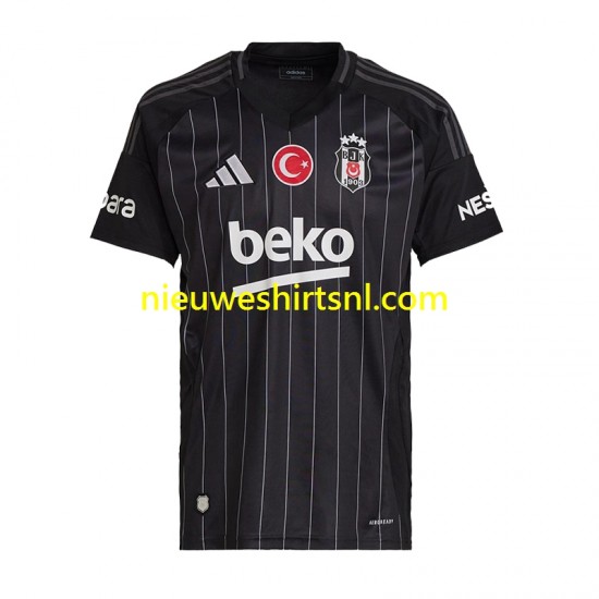 Besiktas Heren Shirt met Bedrukking Uit 2024-2025 Korte Mouw
