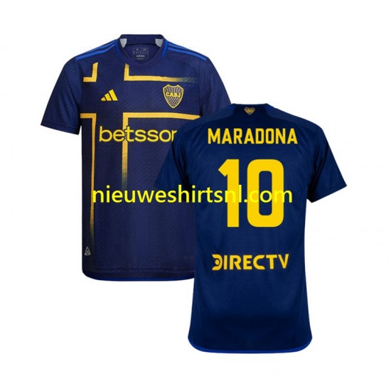 Heren Shirt met Bedrukking Boca Juniors MARADONA 10 Derde 2024-2025 Korte Mouw