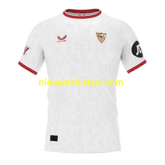 Sevilla FC Heren Shirt met Bedrukking Thuis 2024 Korte Mouw