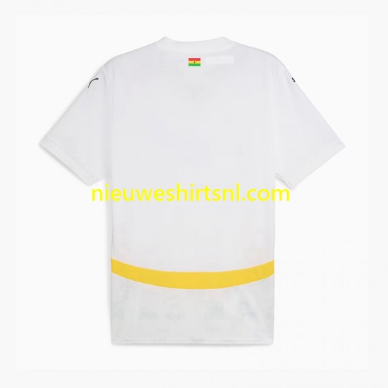Ghana Heren Shirt met Bedrukking Thuis 2024 Korte Mouw