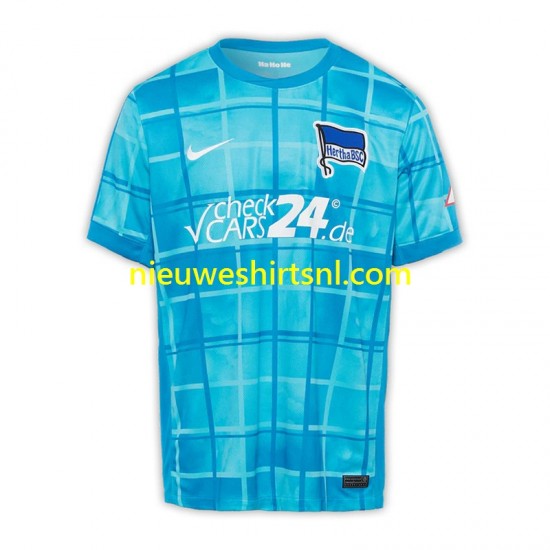 Hertha BSC Heren Shirt met Bedrukking Derde 2024-2025 Korte Mouw