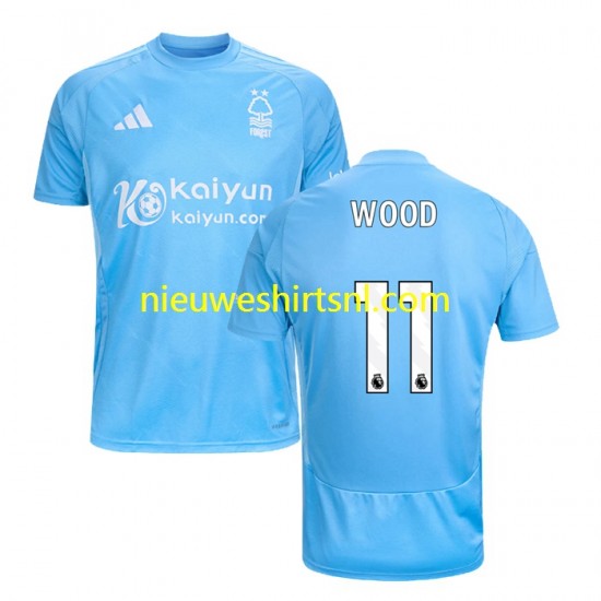 Nottingham Forest Heren Shirt met Bedrukking Chris Wood 11 Derde 2024-2025 Korte Mouw